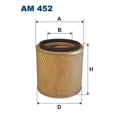 Kuva FILTRON AM 452 Ilmansuodatin 163 154 Suodatinpanos