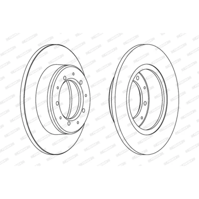 Kuva FERODO PREMIER Coat+ disc DDF283C Jarrulevyt 290 12,6 5 täysi pinnoitettu ilman ruuveja