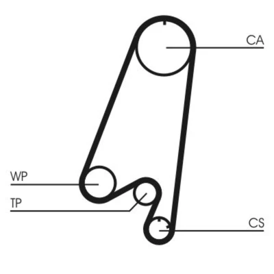 Kuva CONTITECH CT910WP1 Vesipumppu + Jakohihnasarja 107