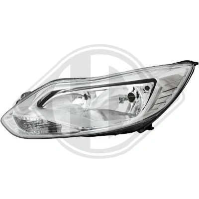Kuva DIEDERICHS 1418981 Ajovaloumpio Vasen H7, H7/H1, H1 Kromi Oikeanpuoleiselle liikenteelle Sähkömoottorilla FORD: FOCUS 3, 3 Turnier