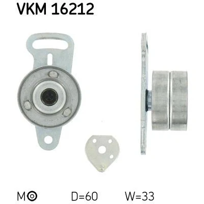Kuva SKF VKM 16212 Kiristysrulla, Hammashihnat