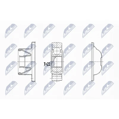 Kuva NTY NPW LR 020 Vetonivel Vaihteiston puoli