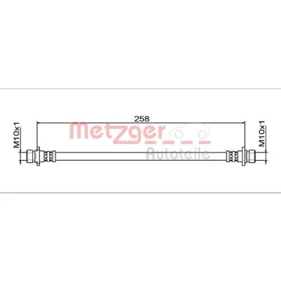 Kuva METZGER 4111942 Jarruletku Taka akseli, oikea, Sisempi 258
