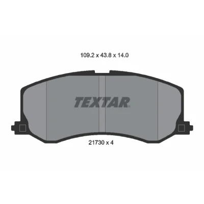 Kuva TEXTAR 2173001 Jarrupalat Kulumisenilmaisemelle SUZUKI: SWIFT 2