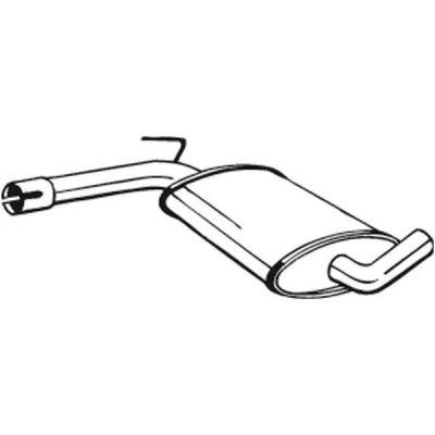 Kuva BOSAL 233 481 Keskimmäinen Äänenvaimennin VOLKSWAGEN: Passat B3/B4 Variant