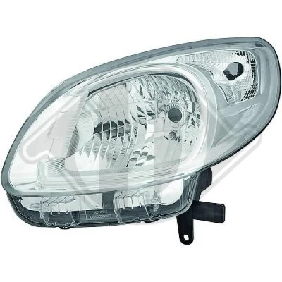 Kuva DIEDERICHS 4414780 Ajovaloumpio Oikea H4 Kromi