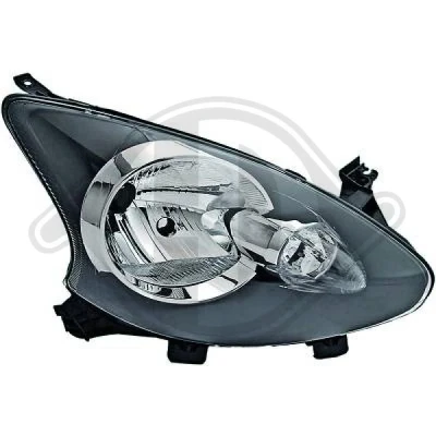 Kuva DIEDERICHS 6600980 Ajovaloumpio Oikea H4 Oikeanpuoleiselle liikenteelle TOYOTA: Aygo