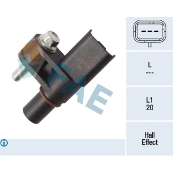 Kuva Tunnistin, nokka akselin ajoitus Citroën C elysee, Peugeot 301 OE 96 766 257 80, 96.766.257.80