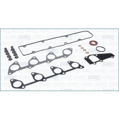 Kuva AJUSA 53013900 Tiivistesarja Sylinterikansi Ilman sylinterikannen tiivistettä, Venttiilivarren tiivisteellä PEUGEOT: 206 Hatchback, 307 Hatchback