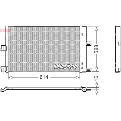 Kuva DENSO DCN99080 Ilmastoinnin Lauhdutin 614mm