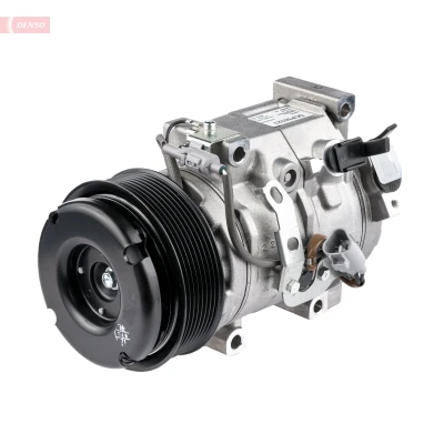 Kuva DENSO DCP50323 Ilmastoinnin Kompressori 10SR19C 12 PAG 46 R 134a magneettikytkimellä
