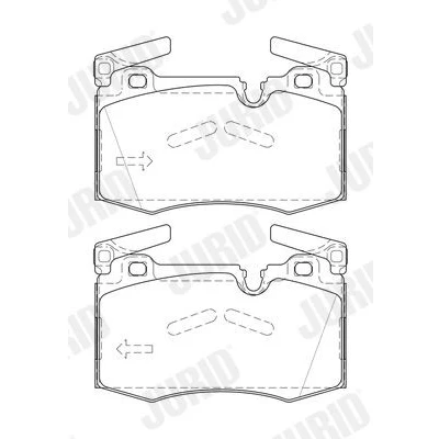 Kuva JURID 573423J Jarrupalat Ei kulumisenilmaisimelle MINI: Hatchback, Clubman, Coupe