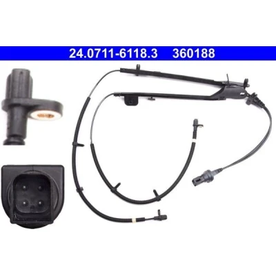 Kuva ATE 24.0711 6118.3 ABS Anturi 958 FORD: FIESTA 5, 5 Van, Fusion Farmari