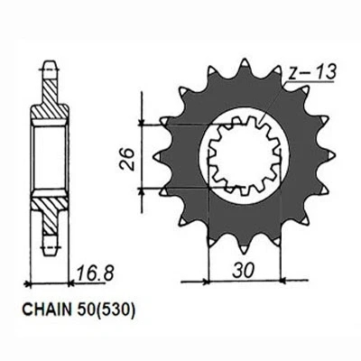Kuva SUNSTAR 522 15 Ketjupyörä