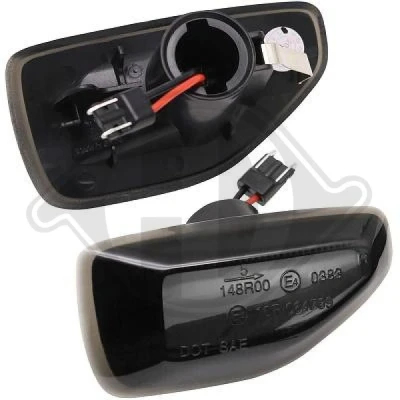 Kuva DIEDERICHS LID10443 Vilkku Asennus sivulle, Eteen, oikea, vasen LED DACIA: SANDERO 2