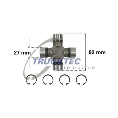 Kuva TRUCKTEC AUTOMOTIVE 02.34.043 Kardaanin Kuminivel MERCEDES BENZ: Sprinter 3.5 T Van, Bussi, 3 Van