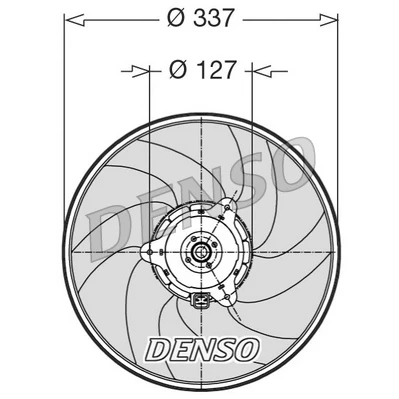 Kuva DENSO DER21002 Jäähdyttimen Tuuletin 335 12 200 PEUGEOT: 306 Sedan, 406 Coupe