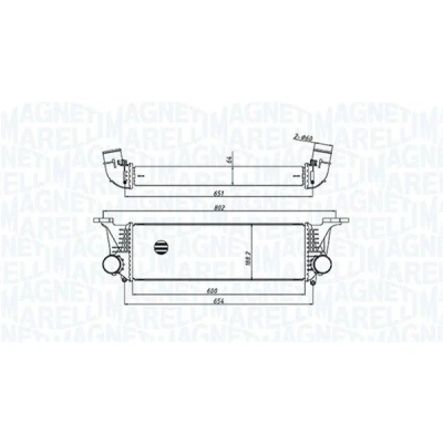 Kuva MAGNETI MARELLI 351319205500 Välijäähdytin