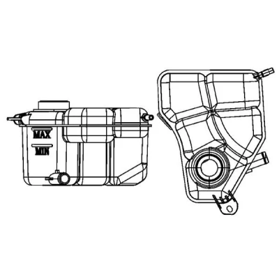 Kuva MAHLE ORIGINAL CRT 133 000S Paisuntasäiliö Ilman kantta, anturia FORD: FIESTA 5