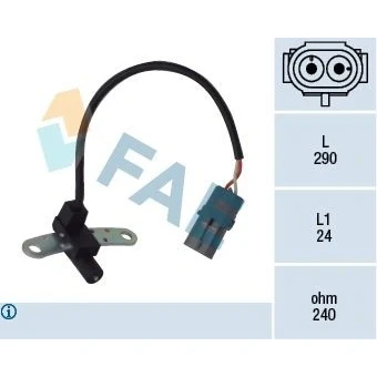 Kuva Impulssianturi, kampiakseli Renault OE 51938549, 52034018, 52042925