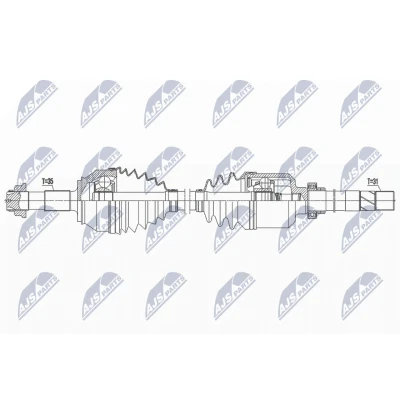 Kuva NTY NPW FT 063 Vetoakseli Etuakseli, oikea 1160 Käsivaihteisto FIAT: Ducato III Van, Bussi