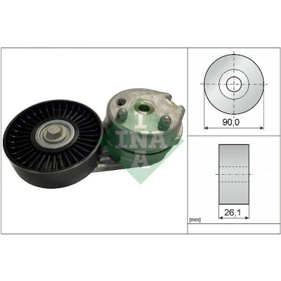 Kuva INA 534 0668 10 Kiristinvarsi, Moniurahihna LAND ROVER: Discovery 3