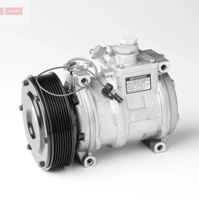 Kuva DENSO DCP99511 Ilmastoinnin Kompressori 10PA17C 24 PAG 46 R 134a magneettikytkimellä