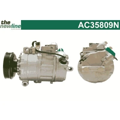 Kuva The NewLine AC35809N Ilmastoinnin Kompressori 6SEU14C AUDI: A4 B6 Sedan, Avant
