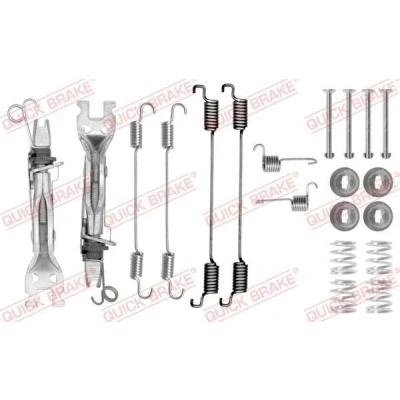 Kuva QUICK BRAKE 105 0750S Tarvikesarja Jarrukengät kaksimetallijousi DACIA: Duster SUV, LOGAN MCV 2, PEUGEOT: 207 Hatchback, CITROËN: C3 II
