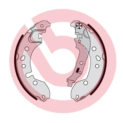 Kuva BREMBO S 68 548 Jarrukengät 203 38 Seisontajarrukahvalla RENAULT: TWINGO 2