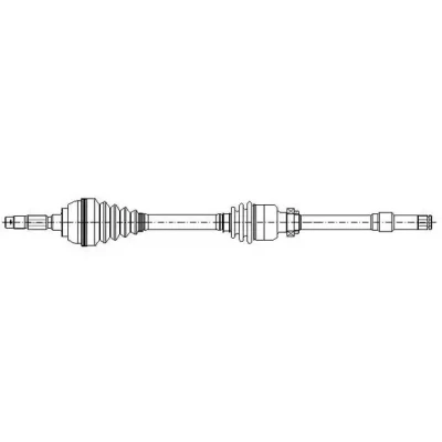 Kuva ERA Benelux DA51236 Vetoakseli Etuakseli, oikea 935 ALFA ROMEO: 147