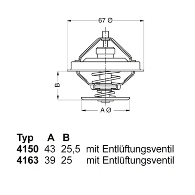 Kuva WAHLER 4150.83D50 Termostaatti 83 Tiivisteillä MAN: G 90