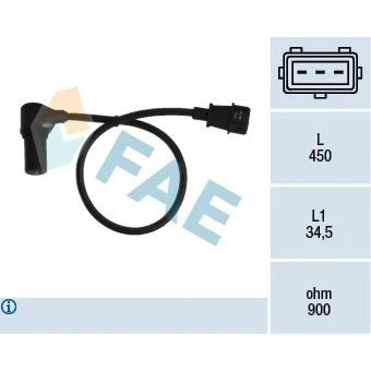 Kuva Kierroslukuanturi Opel, Saab, Vauxhall OE 47 72 232, 6238395, 90 464 741