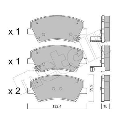Kuva Jarrupalasarja, levyjarru METELLI 22 1092 0