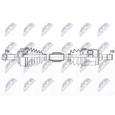 Kuva Vetoakseli, Etuakseli, oikea HONDA CITY Sedan V, JAZZ III OE 44305 TF0 000, 010, J00
