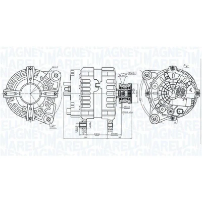 Kuva MAGNETI MARELLI 063736381010 Laturi 12V 150A