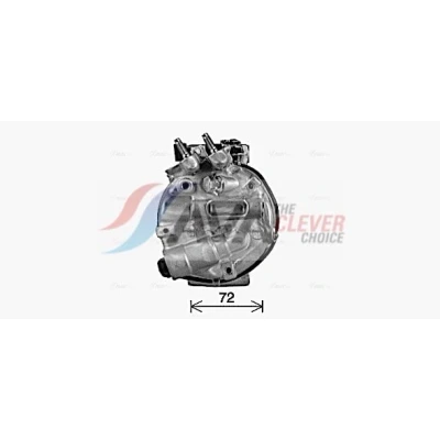 Kuva PRASCO AUAK341 Ilmastoinnin Kompressori PXC16 PAG 46 R 134a JAGUAR: XF Sedan, Sportbrake, LAND ROVER: Range Rover Sport