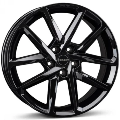 Kuva BORBET XV Black Glossy 8.5x19 5/114.3 ET45 B72.5 Alumiinivanteet
