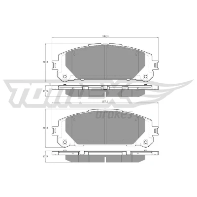 Kuva Jarrupalasarja, levyjarru TOMEX Brakes TX 60 20