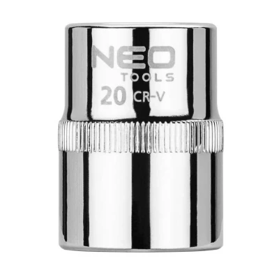 Kuva NEO TOOLS 08 020 Hylsyavain 1/2tuumaa 3124 20 mm Kromi vanadium teräs SuperLock