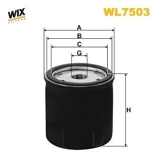 Kuva Öljynsuodatin WIX FILTERS WL7503