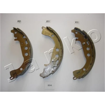 Kuva JAPKO 55204 Jarrukengät Taka akseli 200 32,2 TOYOTA: Yaris I Hatchback, Verso, II Hatchback