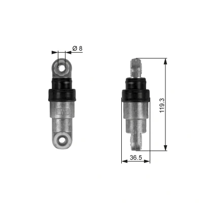 Kuva GATES FleetRunner Micro V Kit T38218 Värinänvaimennin, Moniurahihna BMW: 5 Sedan, 7