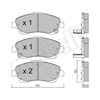 Kuva Jarrupalasarja, levyjarru METELLI 22 0450 0