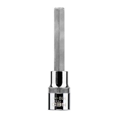 Kuva NEO TOOLS 08 784 Hylsyavain 1/2 7422 H10 Kromi vanadium teräs, Työkaluteräs Kuusiokolo, sisä