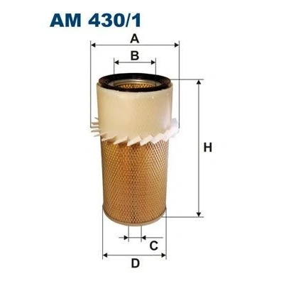 Kuva FILTRON AM 430/1 Ilmansuodatin 315 199 Suodatinpanos