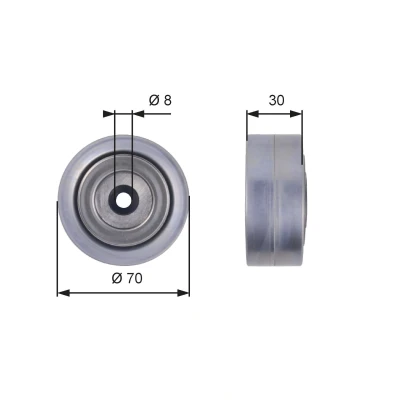 Kuva GATES FleetRunner Micro V Kit T36386 Ohjainrulla AUDI: A6 C6 Sedan, Avant