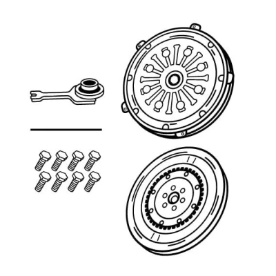 Kuva VALEO 855303 Kytkinpaketti kaksimassavauhtipyörä irroitinlaakerilla, Erikoistyökalu tarpeen asennuksessa 273mm KIA: Sportage IV