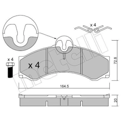 Kuva Jarrupalasarja, levyjarru METELLI 22 0262 0