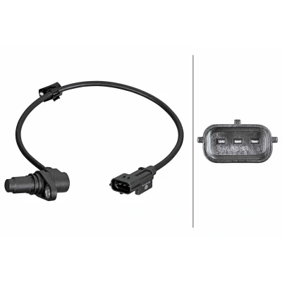 Kuva HELLA 6PU 358 381 521 Kampiakselin Asentotunnistin 3 napaa Hall anturi